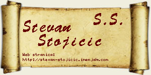 Stevan Stojičić vizit kartica